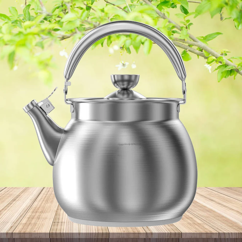 304 Stainless Steel Loud Whistling Hot Water Kettle Induction Cooker Home  Camping Boiling Coffee Tea Kettle Stove Top Teapot - AliExpress