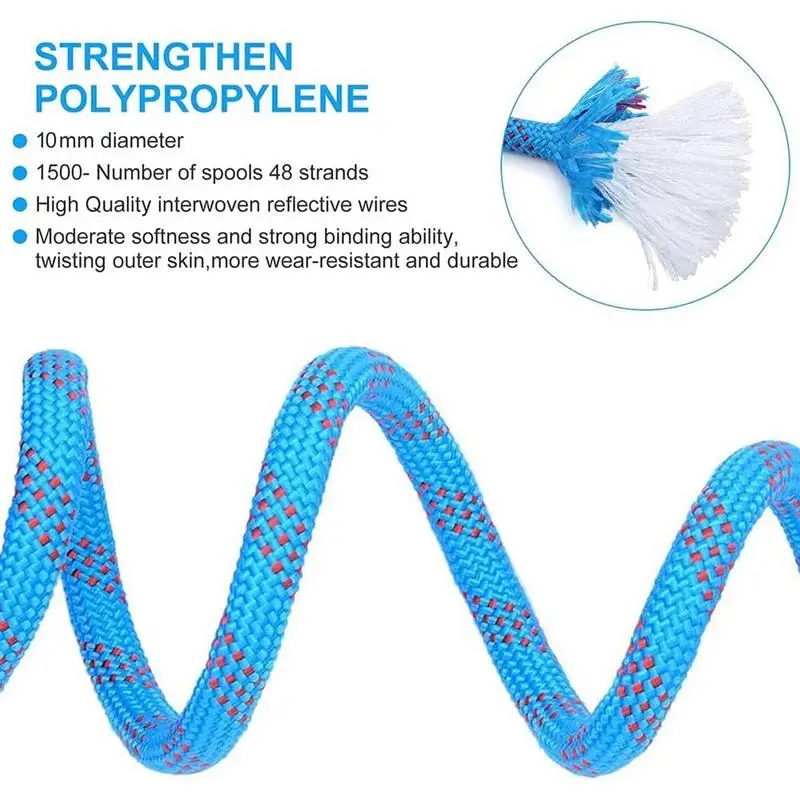 Sled Pull Rope Winter Sled Pull Rope Set Snow Lead 13FT Children Drag Cord with Carabiner for Dinghy