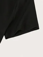 Streetwear 90s Women'S Casual Graphic T-Shirt  "Dramatic" Print with Wine Print Short Sleeve T Shirt Clothing Top Tee 5