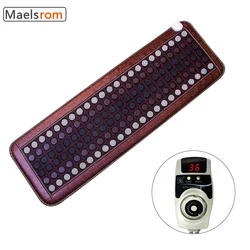 Far Infrared Heating Pad Natural Jade Tourmaline Stones Heating Mat For Pain Relief with Smart Controller Adjustable Temp