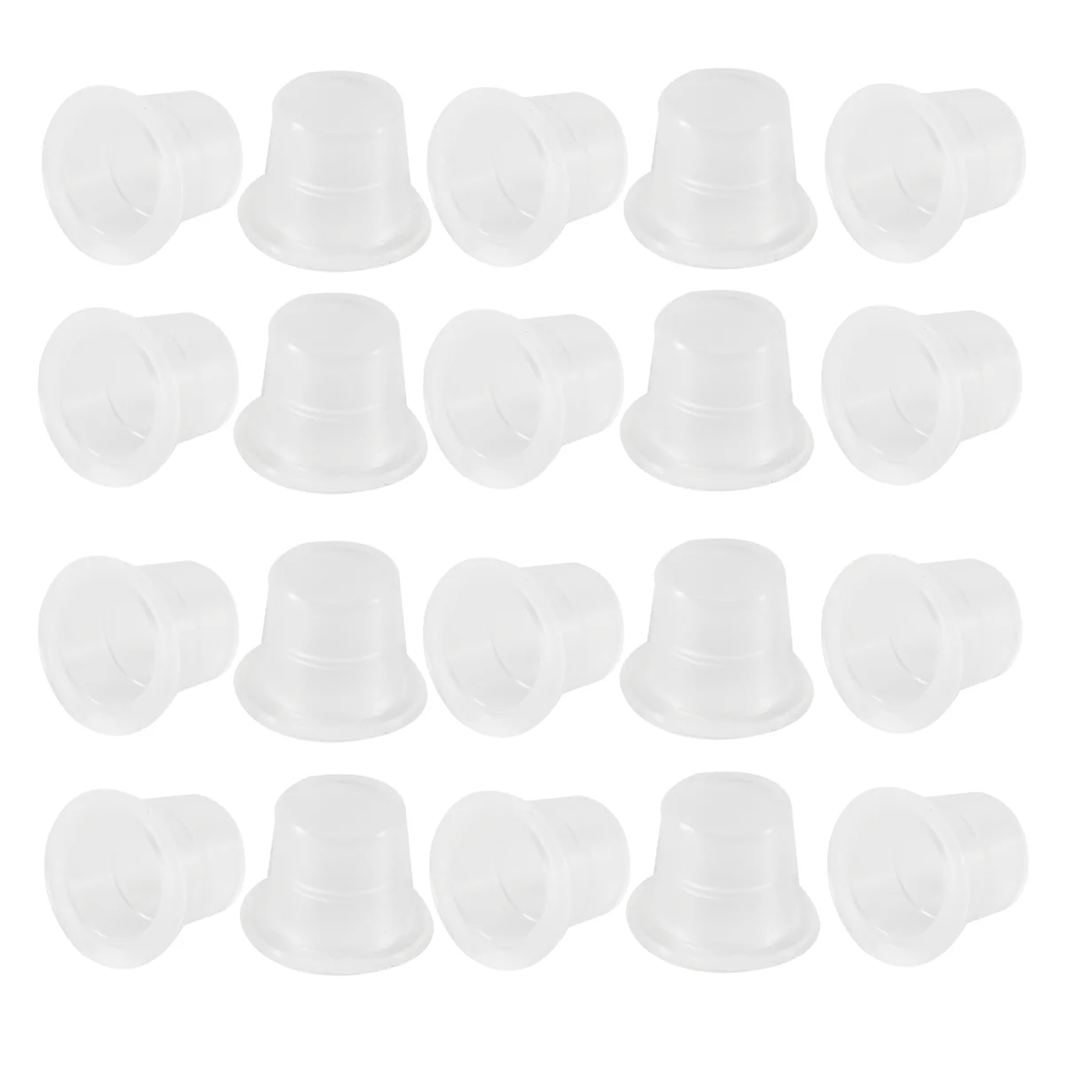 AYMR-500 Pcs 8mm Small Tattoo Ink Cups Caps for Needle Tip Grip Power Supply Sm