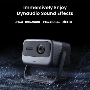 JMGO N1 Pro Projector 1080P FHD, 4K MALC™ Tri-Color Laser Portable Outdoor Projector with Android TV 11, Freestyle Gimbal 6