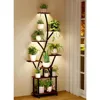 8 Tiered Plant Stands with Wheel 64" Tall Shelf for Indoor Multiple Metal Plants Flower Holder, Plant Shelves 1