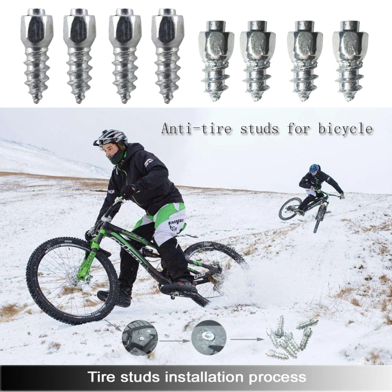 Wheel Tyre Studs 100Pcs Screw Studs Reusable Hard Alloy Screws
