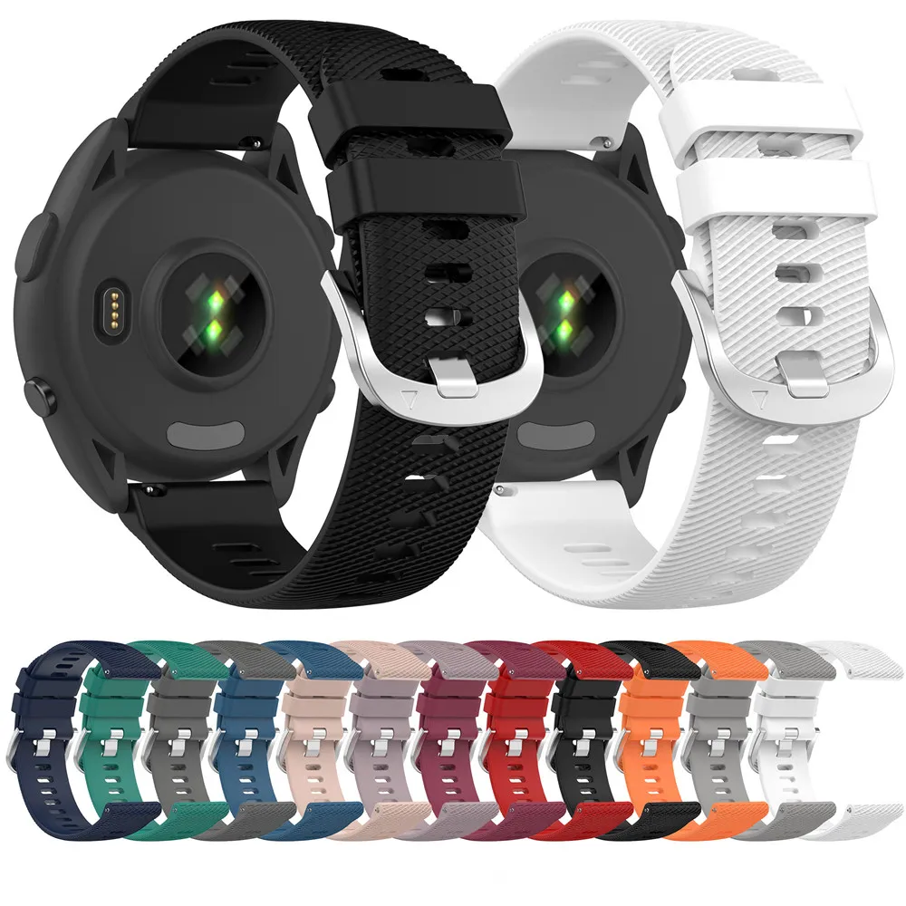 Premium 20MM Silicone Watchband Bracelet - Versatile Fitness Accessories