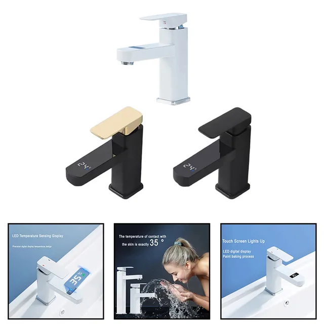 Smart Temperature Digital Faucet with LED Display for Accurate Water Temperature Control in Bathroom and Kitchen 6
