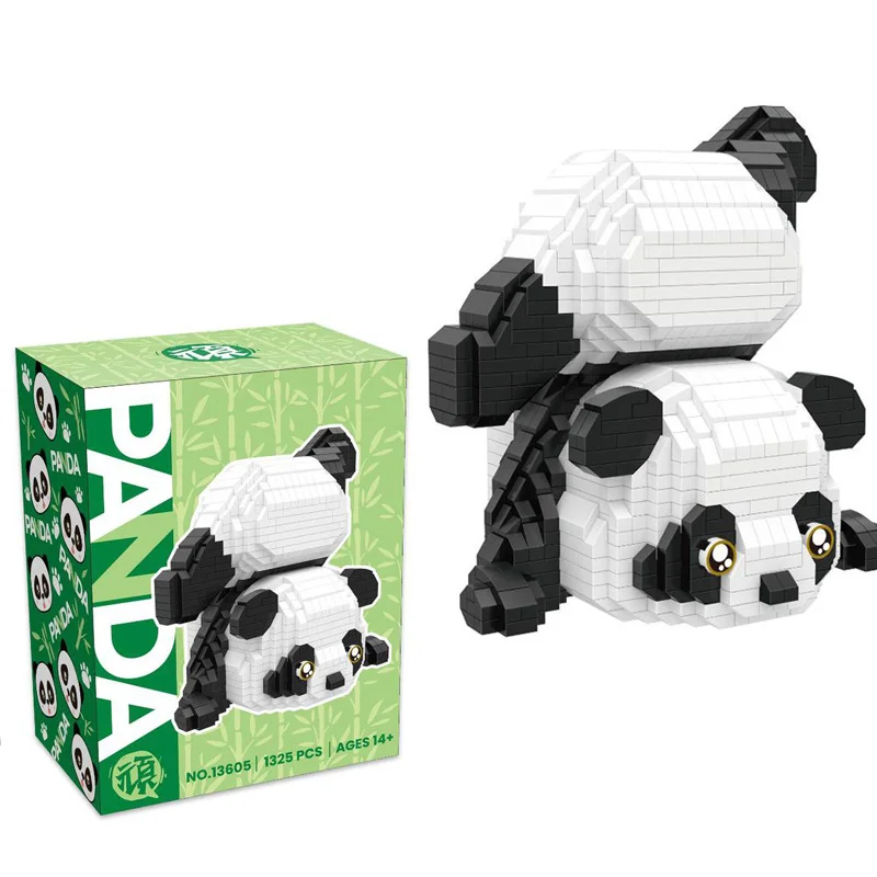 Panda Micro Bausteine Kreative DIY 3D Tier Modell Frech Panda Mini