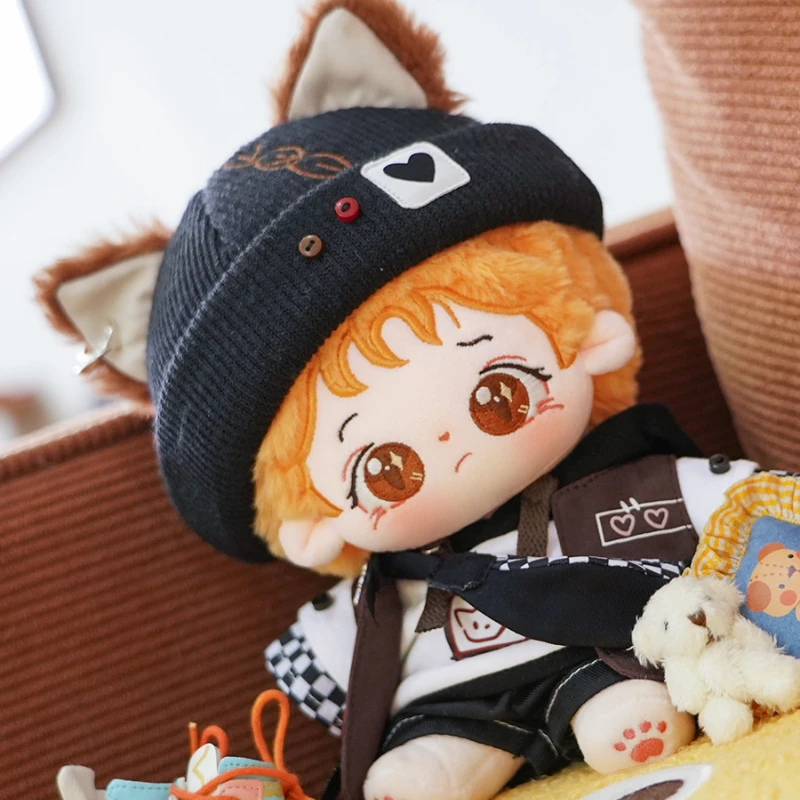 

Handmade 5pcset 20cm Plush Doll's Clothes Handsome Suit Street Fox Hip Hop Style Dolls Accessories Outfit