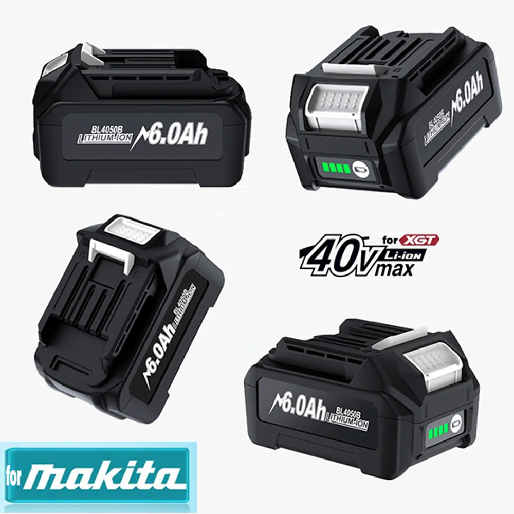 6Ah For Makita 40V MAX XGT li-ion Battery BL4050 BL4025B BL4025