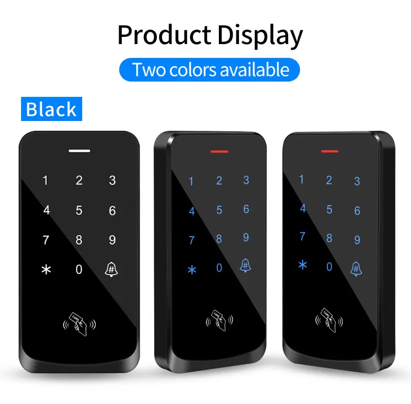 Access Control Digicode Keypad RFID 125KHz Keyboard Backlight Touch Door Opener