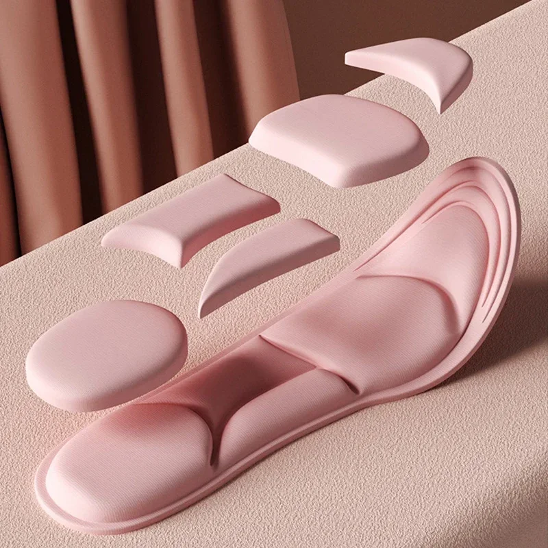 Shoe Insoles 5D Sport Deodorant Breathable Cushion Running Orthopedic Memory Foam For Men Women
