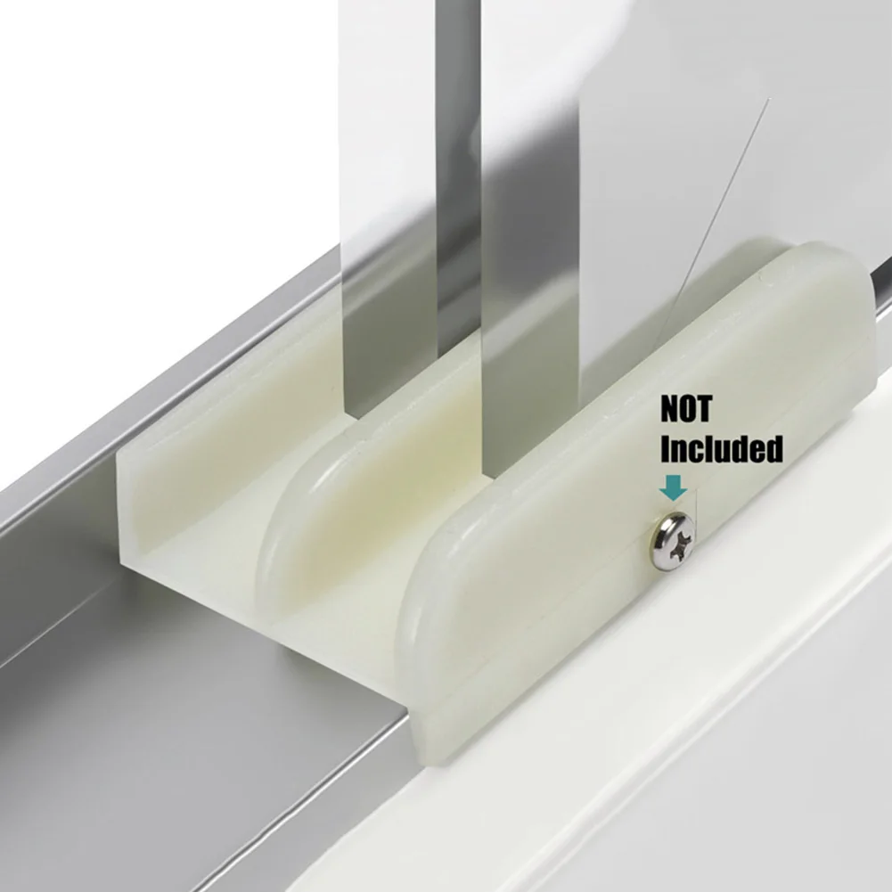 Sliding Shower Door Bottom Guide Rail Moving Door Track Push Pull Sliding Gate Double Chute Guide Shower Wheel Track