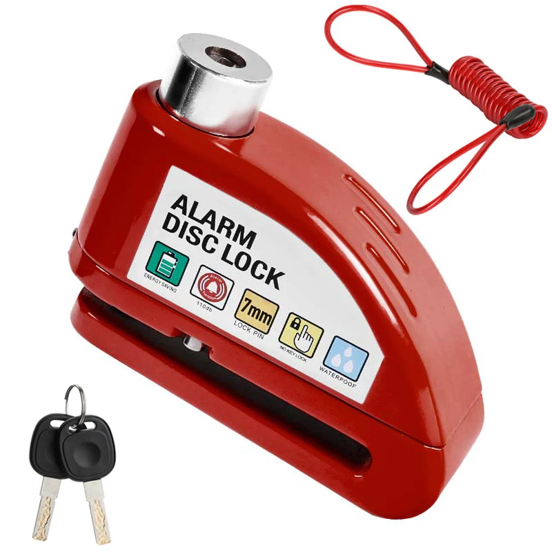 BicycleAlarmDiscBrakeElectricLockBikeAntiTheftWheelLock