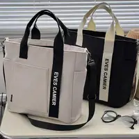 2024 New Casual Tote Large Capacity Shoulder Bag Nylon Waterproof Canvas Handbag Simple Fashion Messenger Bags For Schoolgirl - Image 2