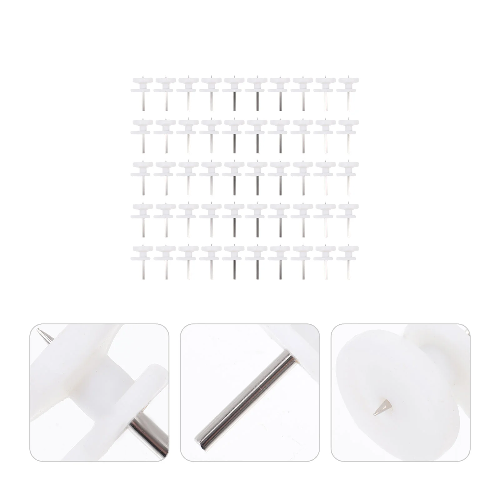

50 Pcs No Trace Hook Nail Photo Hanging Pin Frame Hangers Supplies Ordinary Picture Nails Hooks Abs Holders Heavy Duty Clothes