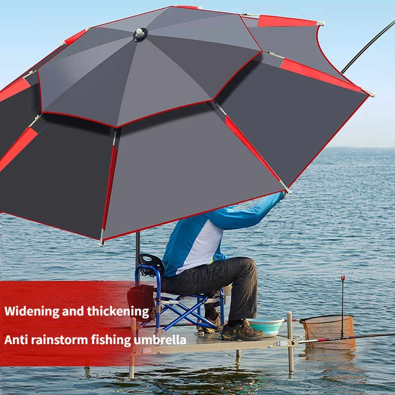 Bejaarden enkel en alleen Vooruitzien 1.8-2.6m Double-Layer Fold Big Garden Parasol Windproof Umbrella Large  Outdoor Umbrella for Beach Parasol Fishing Umbrella Shade - AliExpress