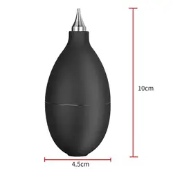 Digital Lens Cleaning Air Blower with Metal Tips - Black Dust Removal Tool for Cameras and Keyboards