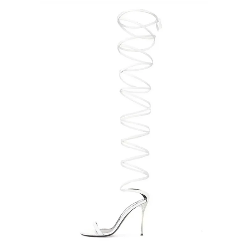 

2023 European and American Nightclub Cat Step Banquet Shoes Women's Summer New Fashion Wrapping Thin Strap High Heel Sandals