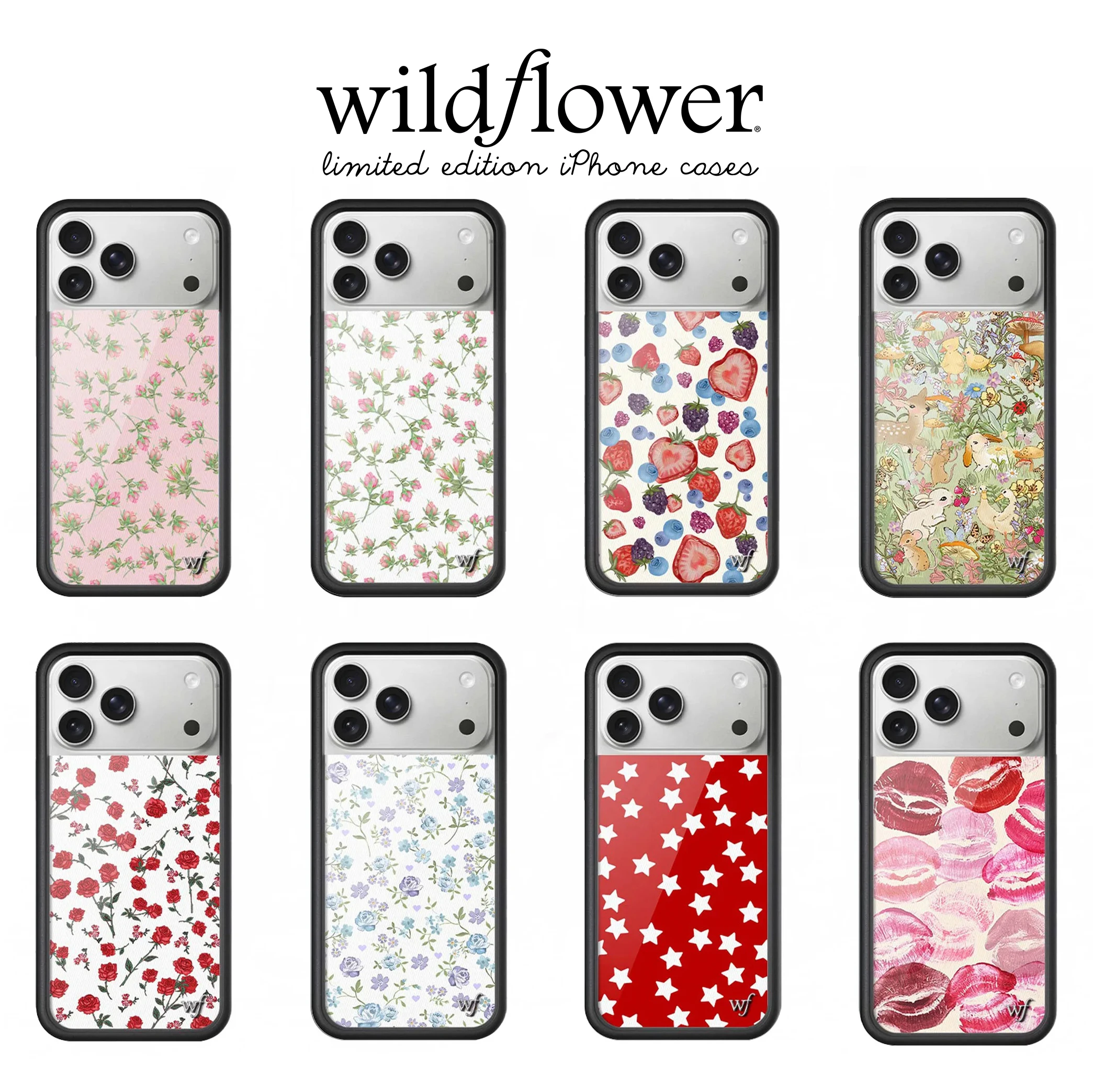 Wildflower 3D Cartoon Rabbit & Red Lips Flower Phone Case - Fashionable & Stylish Cover