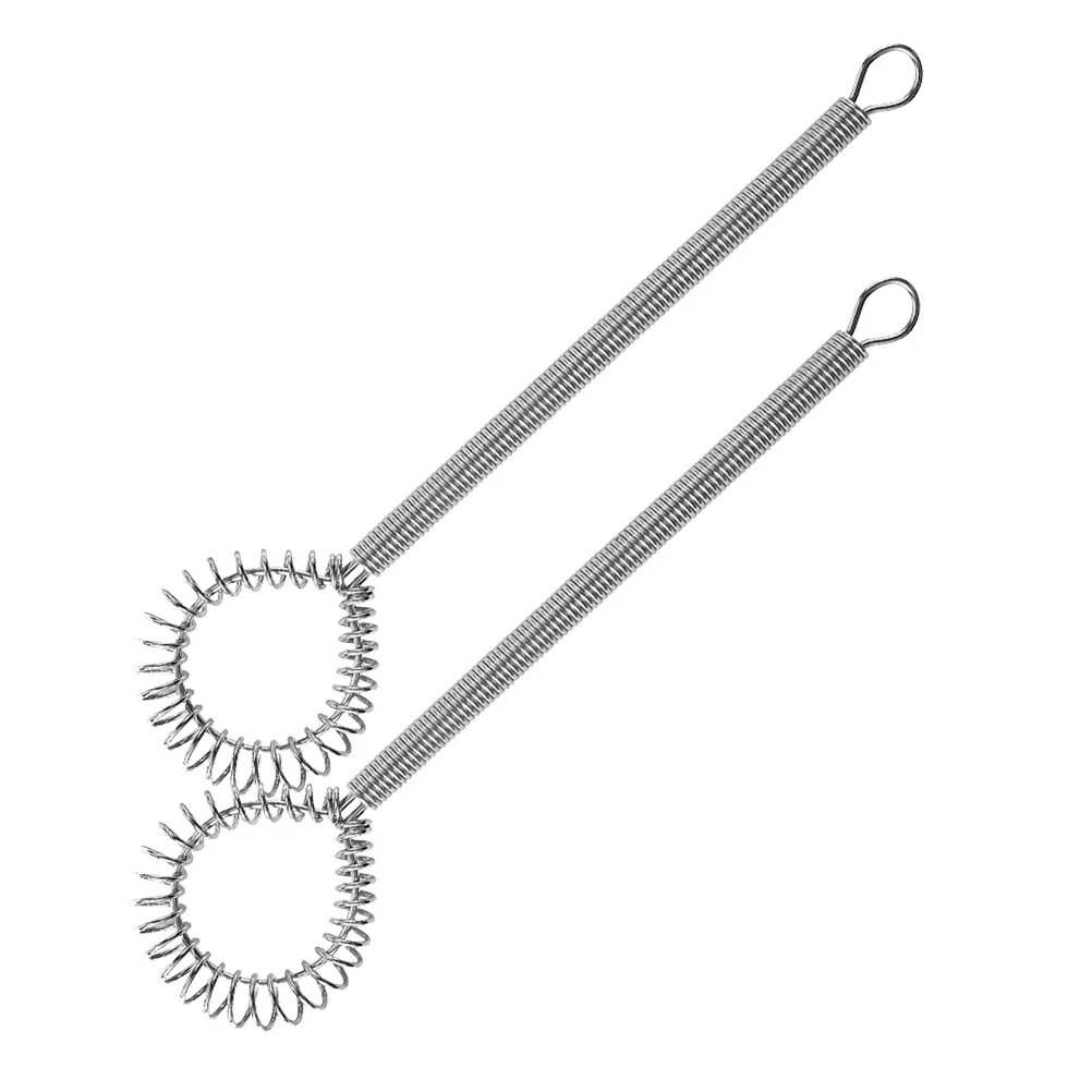 

2 Pcs Spring Stirrer Hand Frother Mixer Cream for Home Kitchen Whisks Tool Baking Stainless Steel Creative Ice Strainer