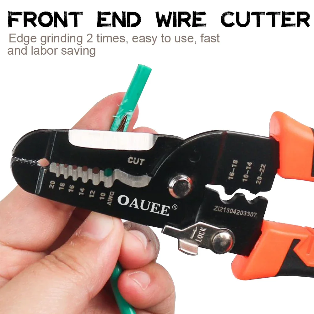 Description Picture 5 of item175/180mm Wire Cutter Wire Stripper Pulling Plier Electrical Stripping Crimping Pliers Multifunction Hand Tools Scissors