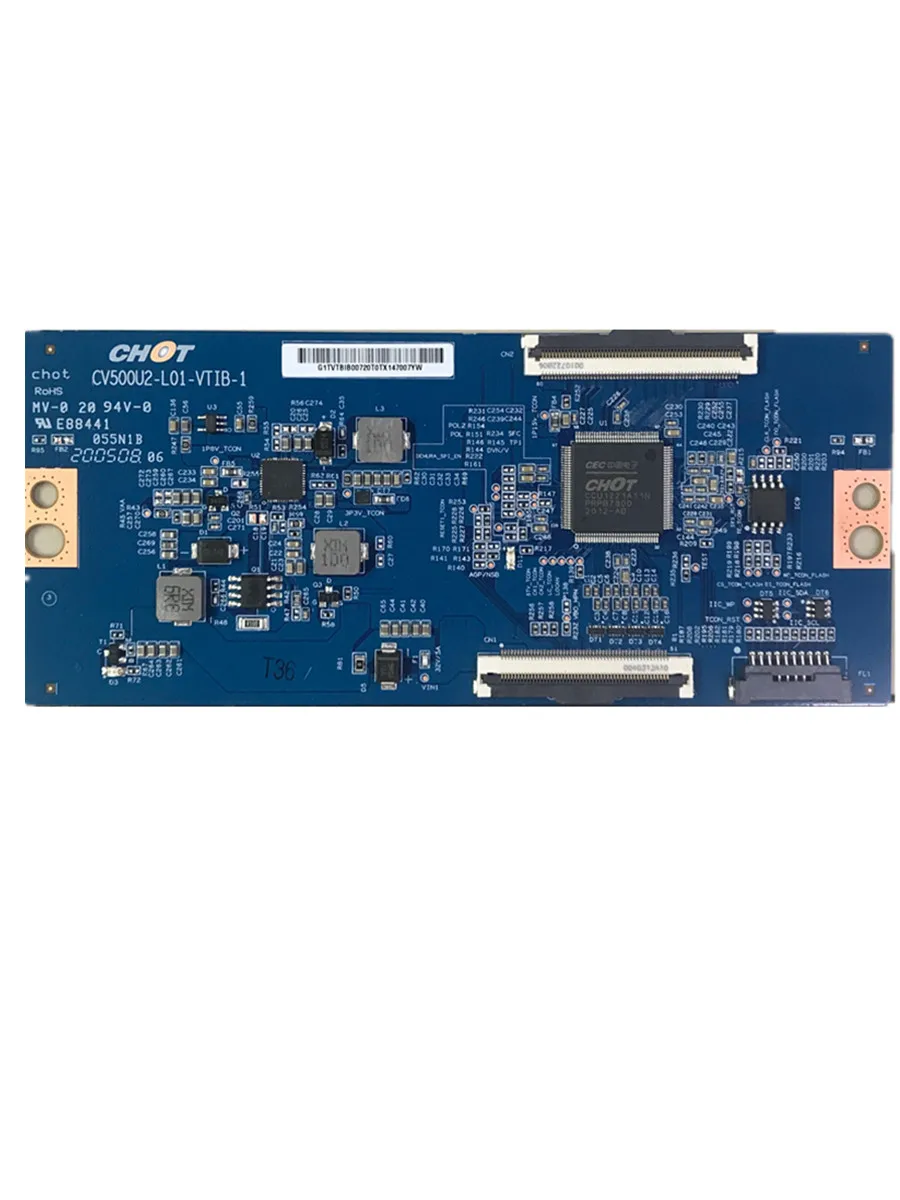 Фото Бесплатная доставка! CV500U2-L01-VTIB-1 Однопортовый 60PIN Радужный экран logic board LED TV T-CON №4
