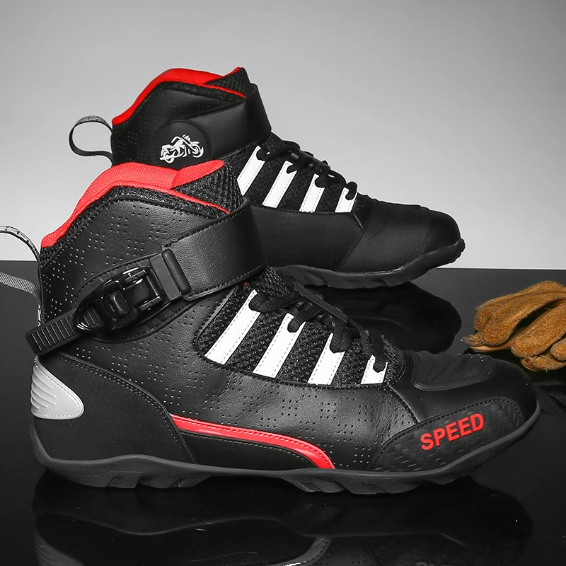 Motorcycle Shoes Large-sized Cycling Sports Shoes Men's Cycling Sports Four Seasons Flat Travel Equipment Motorcycle Shoes Mens Shoes