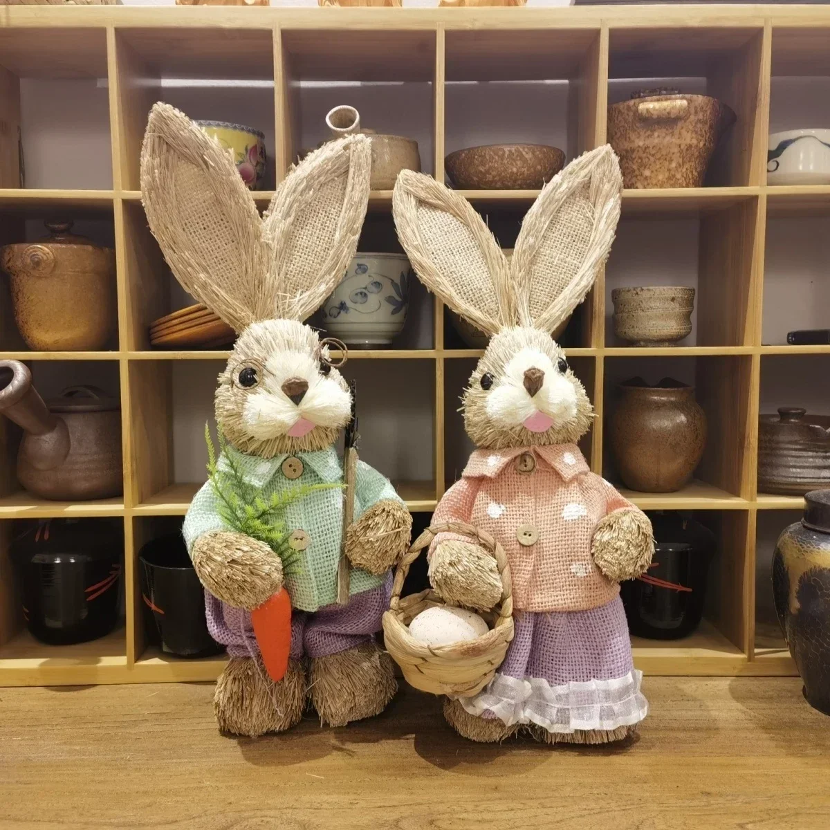 Decorazione Pasquale In Legno – Coniglio 12,7 Cm – Rustica Per Casa, Camera Da Letto, Soggiorno - 2