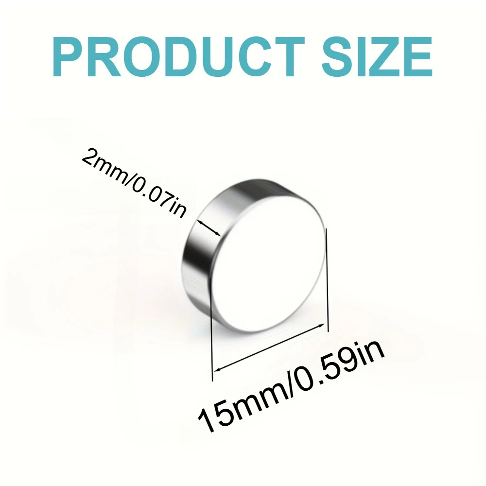 Multi purpose mini circular magnet 15x2/15x3mm widely used in offices DIY bags Christmas crafts photo walls card fixing