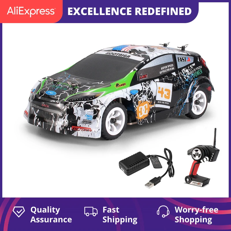 

WLtoys Mini Электрический спортивный автомобиль с пультом дистанционного управления K989 автомобильное зарядное устройство С четырехколесным приводом 1: 28-Передаточное высокоскоростное внедорожное устройство