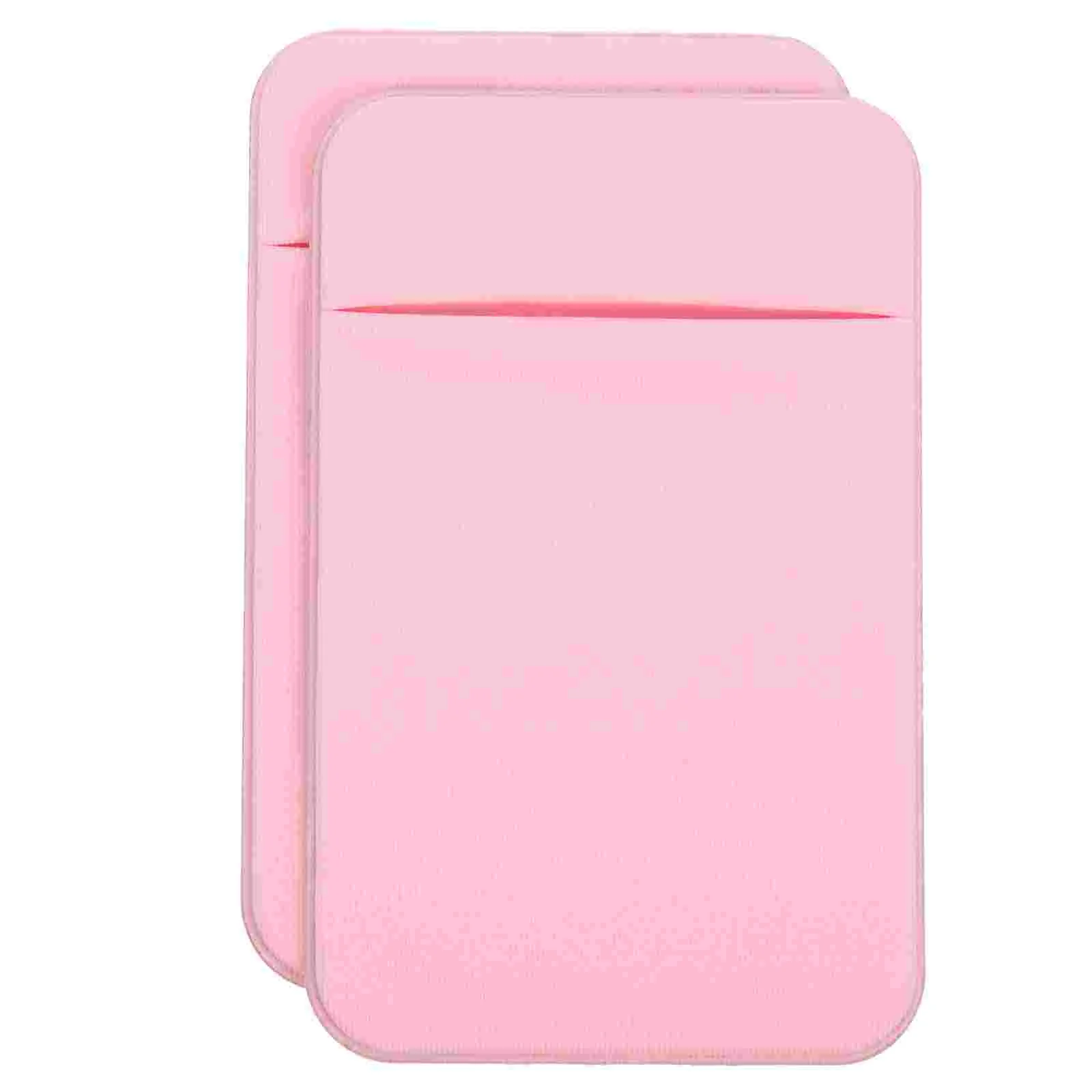 

2 Pcs Mobile Phone Back Sticker Card Holder Pocket Smartphone Wallet Bag Credit Case for Stickers