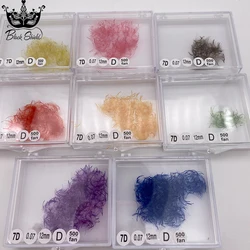 4D-10D Colored Premade Loose Fans 100 Fans D Curl Thin Pointy Base Lash Extensions 8-15mm Mixed Russian Volume Lashes Eyelashes