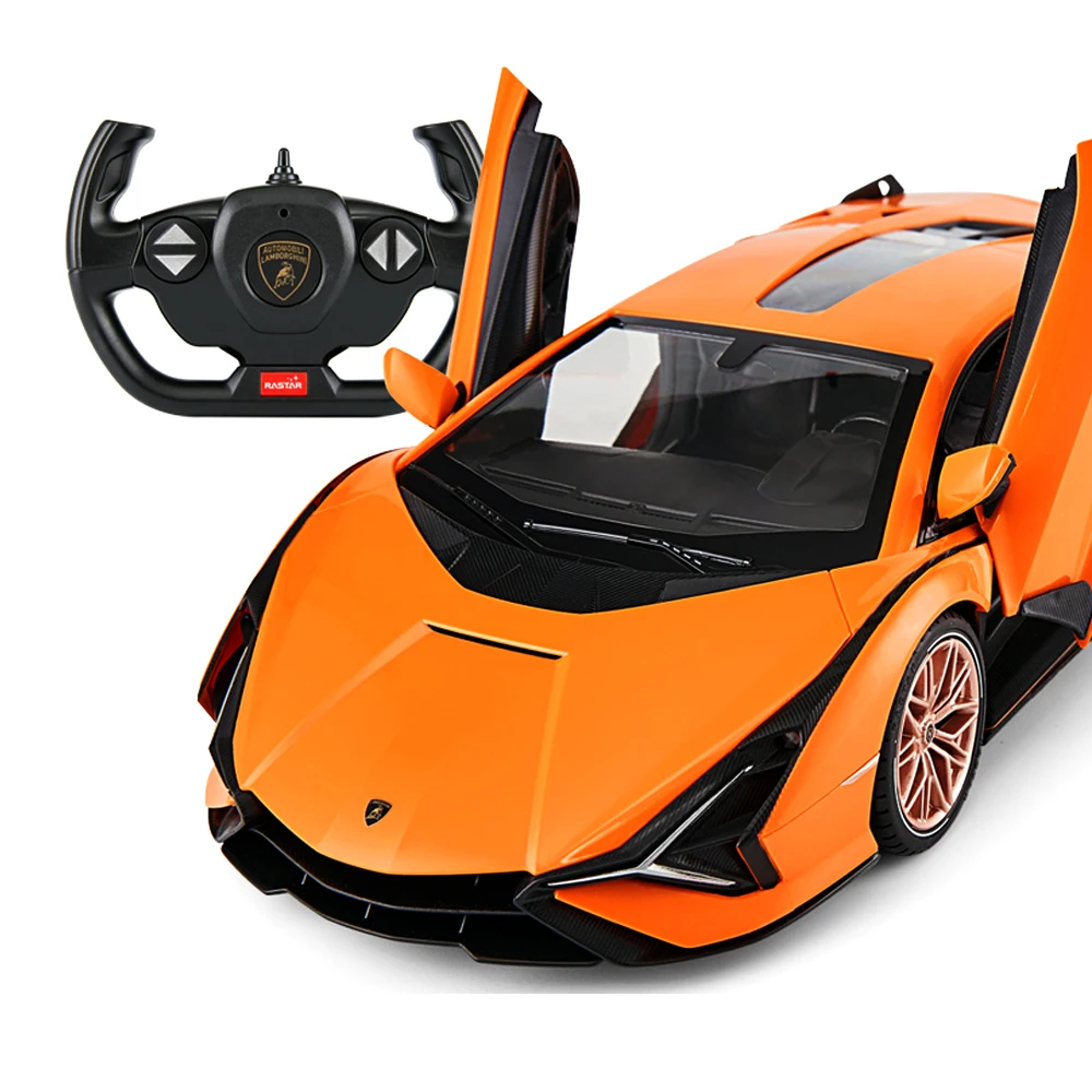 Voiture télécommandée Lamborghini Sian FKP RC orange • Voitures