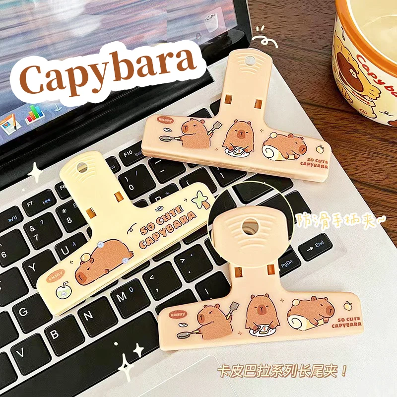 Paper Clips Binder Clips Capybara Binder Clips Kawaii Paperclips File Documents Tickets Clips Bookmarks Index Page Holder Office Binding Supplies