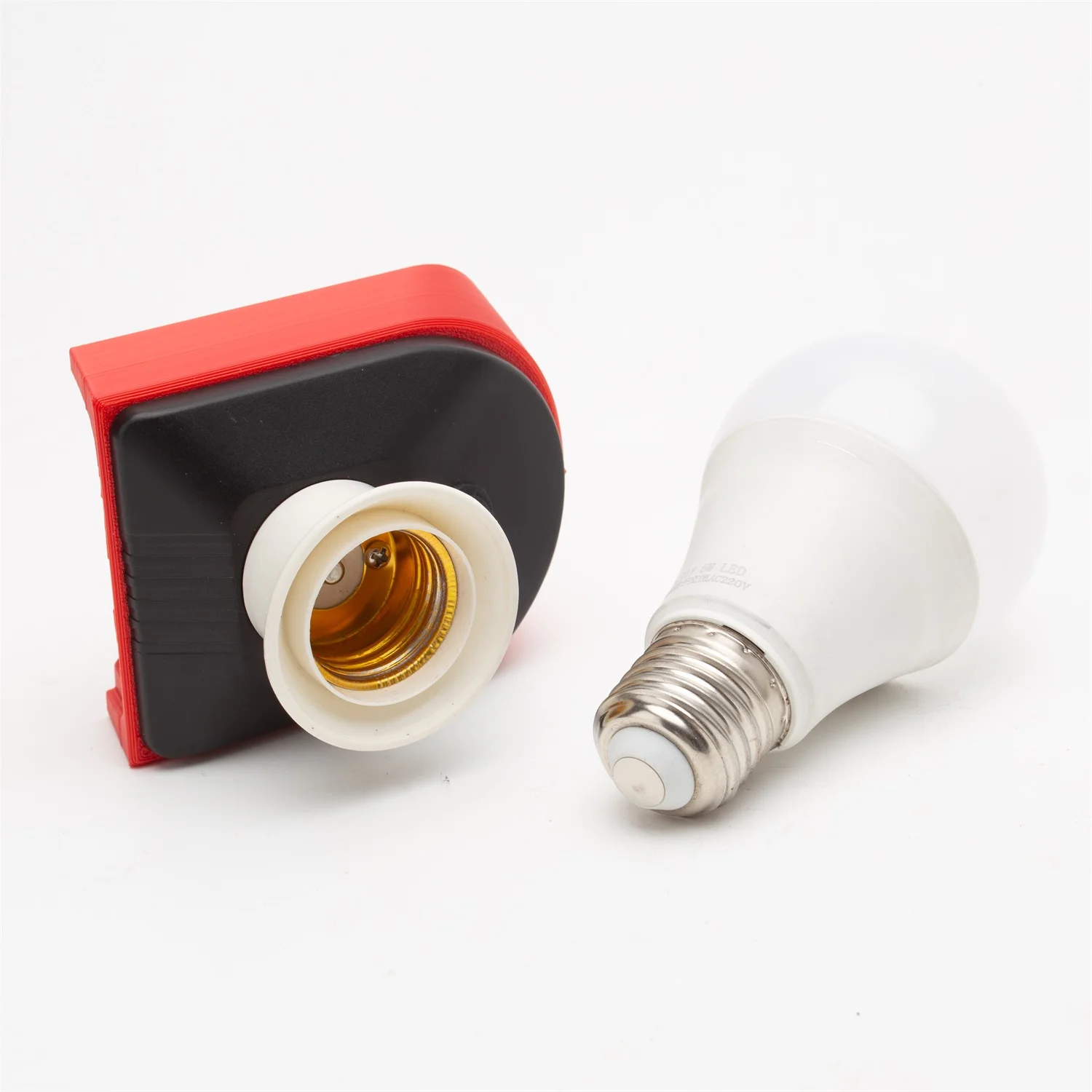 5W LED Bulb E27 Portable Light Bulb for Milwaukee 18V Lithium Battery Home Bedroom Christmas Party Decoration(NO Battery )
