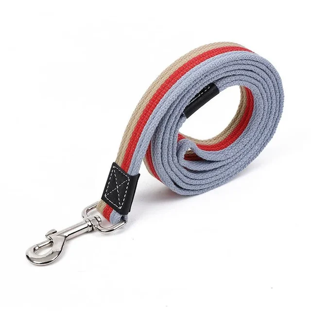 Pet Puppy Small Medium Big Dogs Pet Canvas Towing Leashes Extended and Thickened Traction Rope for Walking Training Lead 3