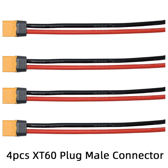 4pcs XT60 Male