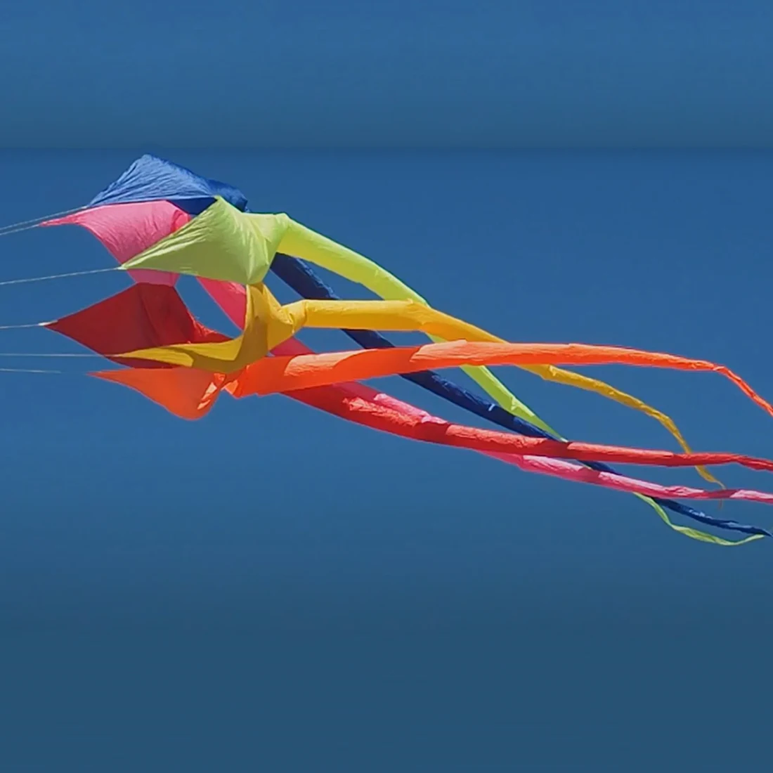 6.5M 3D Rainbow Rotating Soft Kite Tail Hanger Outdoor Beach Performance Kite Easy To Fly and Tear Resistant Cometa Gigante 3