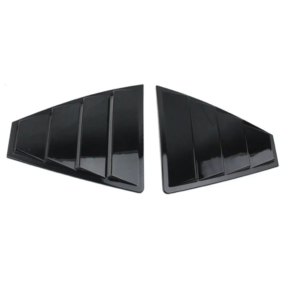 Car Rear Louver Window Side Shutter Cover Trim Sticker Vent Scoop ABS Carbon Fiber Accessories For Hyundai Elantra