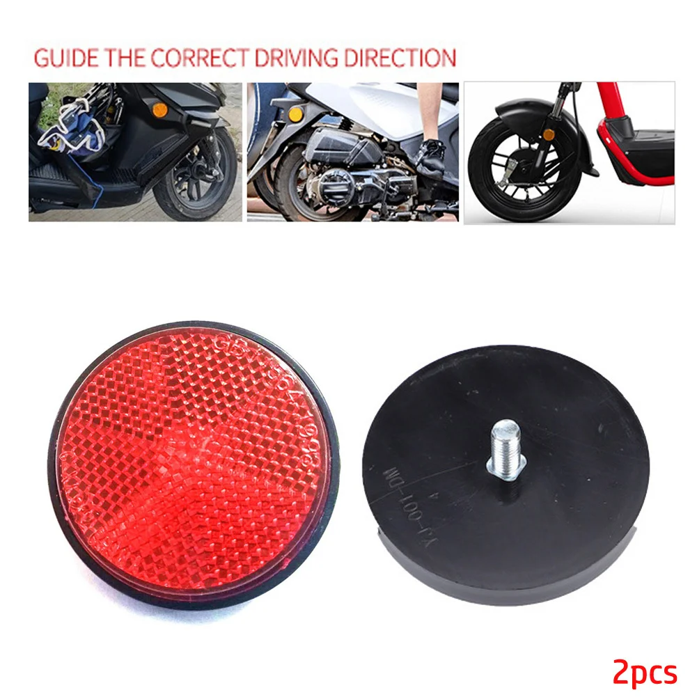 2xCircular Reflektor Auto Lkw Motorrad Nacht Reflektor Brechung Licht Teil Motorrad Elektrische Fahrräder Reflektierende Aufkleber – Detail 5