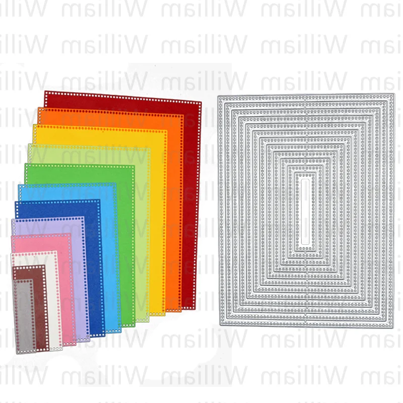 

Rectangle Metal Cutting Dies For DIY Scrapbooking Card Album Photo Making DIY Crafts Stencil 2024 New