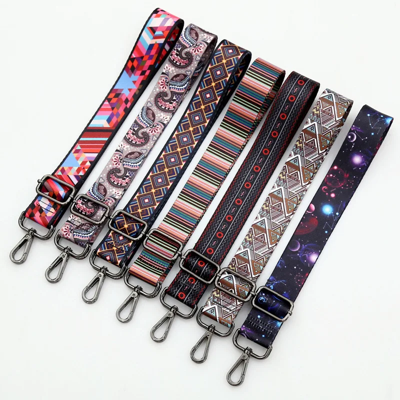 Ethnic Style Long Shoulder Strap Replacement of Belt Bag Accessories Adjustable Shoulder Crossbody Bag Strap