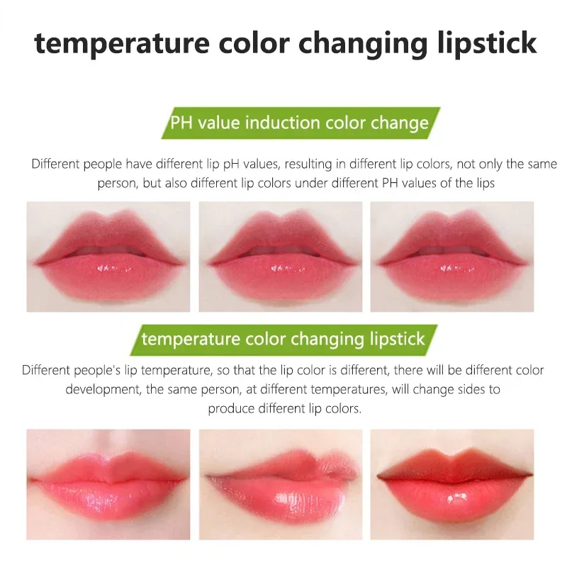 Feuchtigkeitsspendender Lippenstift mit Aloe Vera für den Frühling, langanhaltender pflegender Lippenbalsam, temperaturverändernder Farb-Lipgloss, Lippen-Make-up-Kosmetik_voghion.com