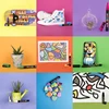 Uni Acrylic Paint POSCA Marker Pen Set PC-5M PC-3M PC-1M Rock Rotuladores Marking Art Pens Graffitti Painting Supplies Paint Pen 6