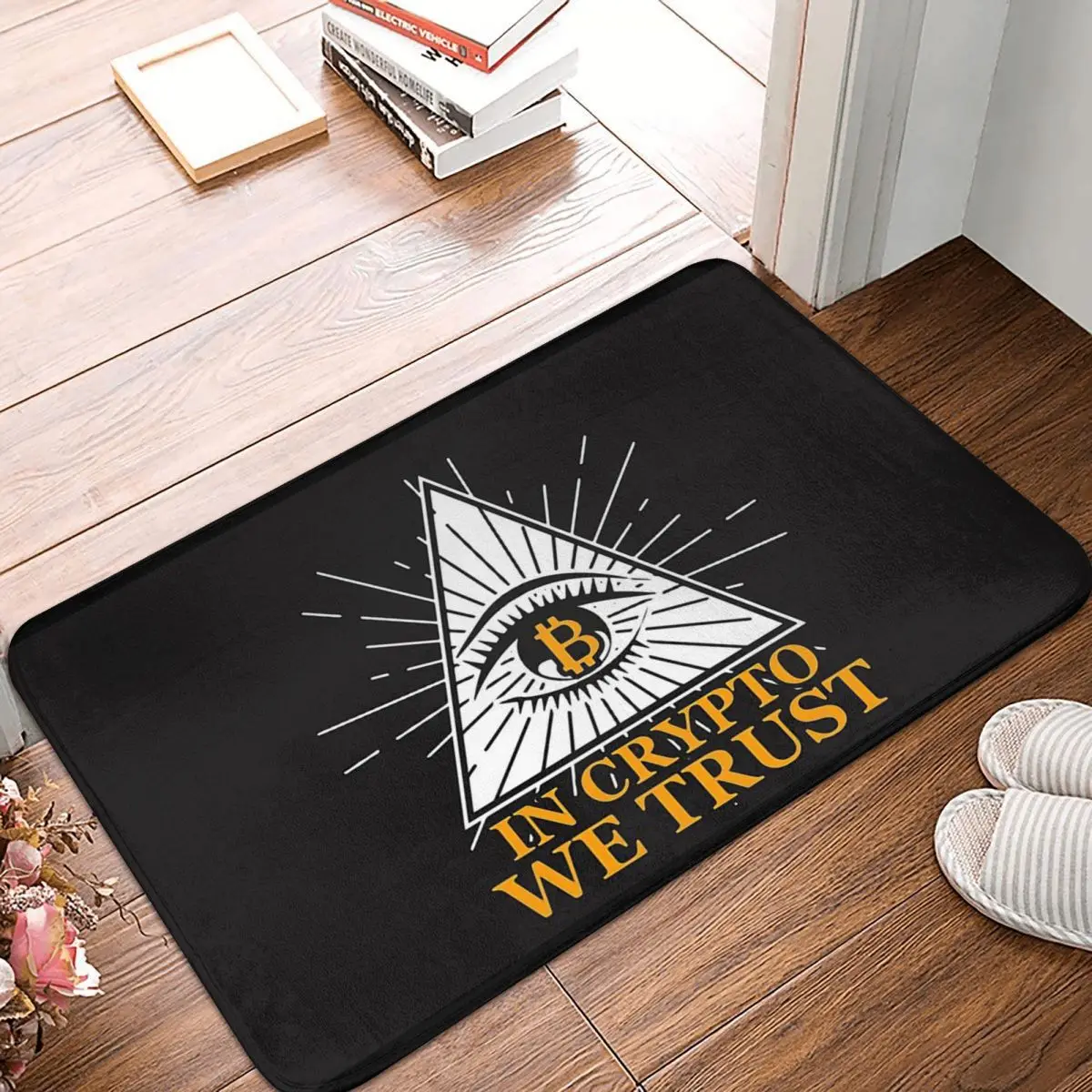 Bitcoin Crypto Miners Meme Doormat Living Room In Crypto We Trust Hallway  Carpet | eBay UK