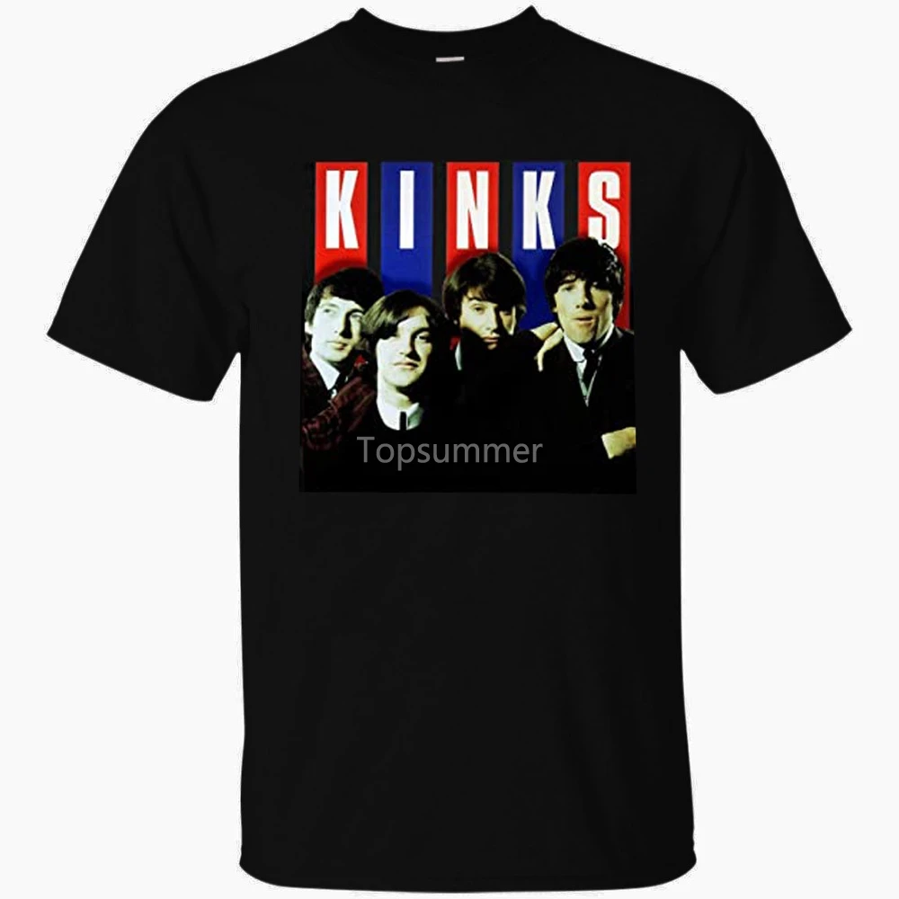 

Редкая футболка для участников группы Kinks, черная, размер S M L 234Xl Nh462