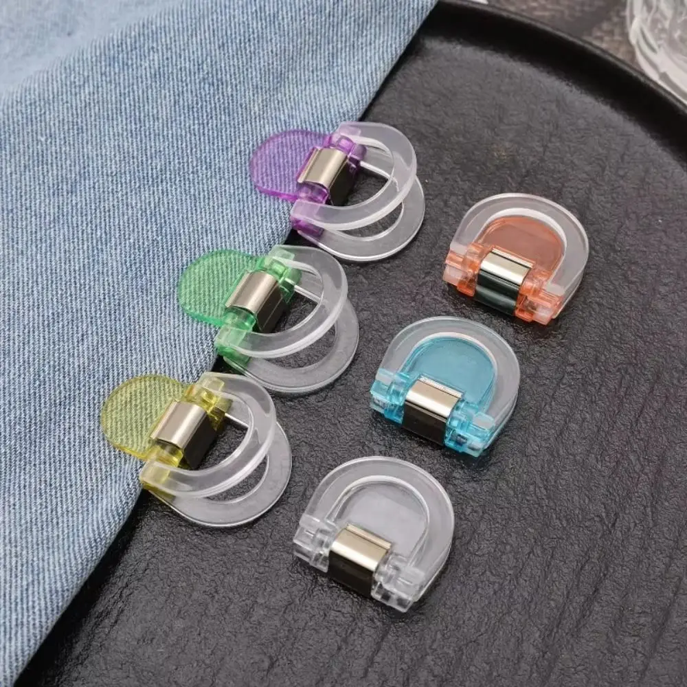 10Pcs 투명 책 라벨 클립 강력한 클립 플라스틱 종이 클립 세트 휴대용 미끄럼 방지 가장자리 페이지 홀더 클립