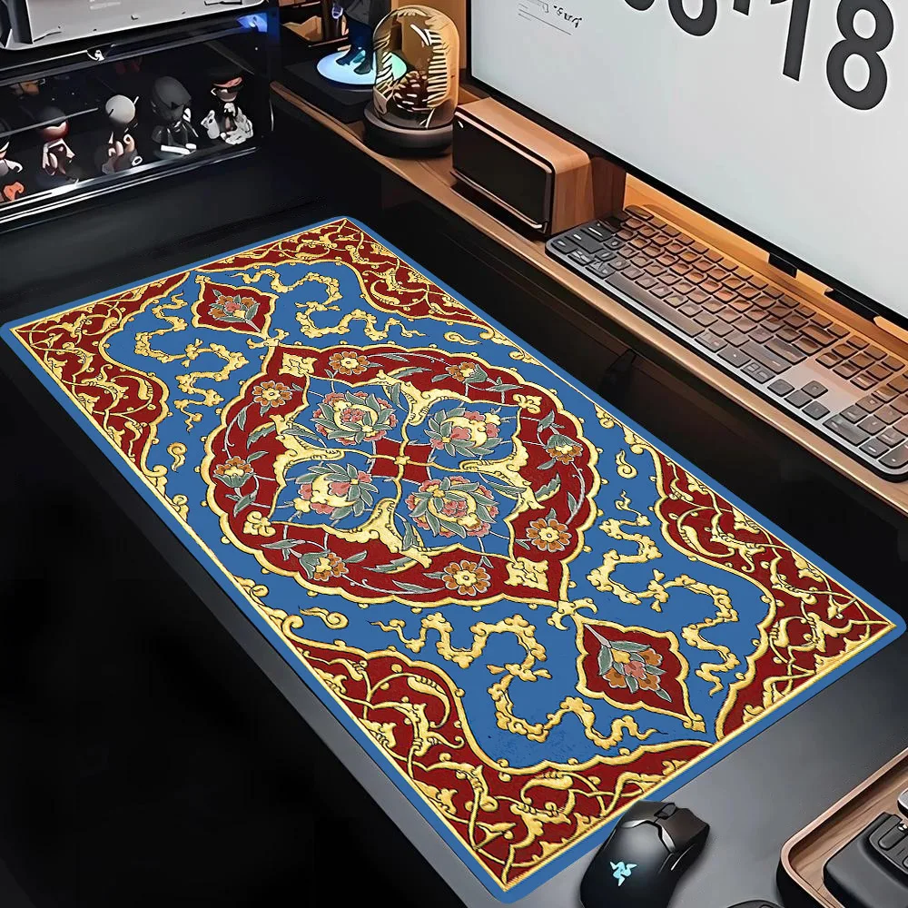 Luxury XXL Persian-Style Desk Mat - Premium Large Office Mouse Pad and Gaming Surface