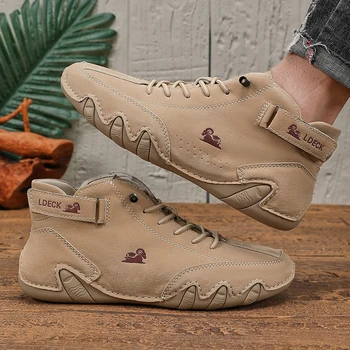 أحذية رجالية بتصميم عصري متعددة الألوان بسيطة ومتعددة الاستخدامات ومقاومة للاهتراء ونعل علوي مضاد للانزلاق أحذية مشي لركوب الدراجات في الهواء الطلق 5