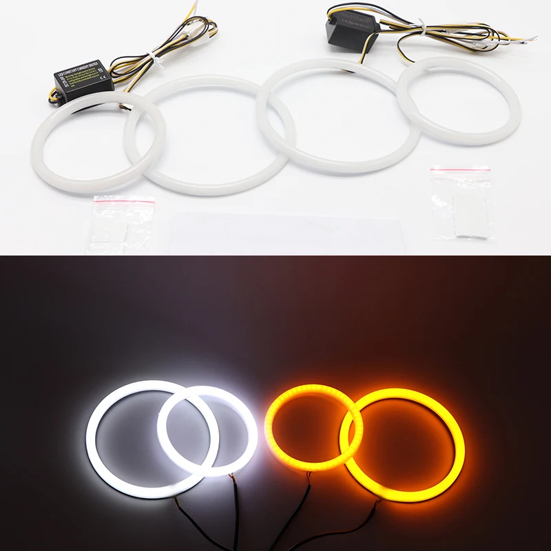 Led Ring Angel Eyes + LC LED Turn Signal Modules Santa Fe DM